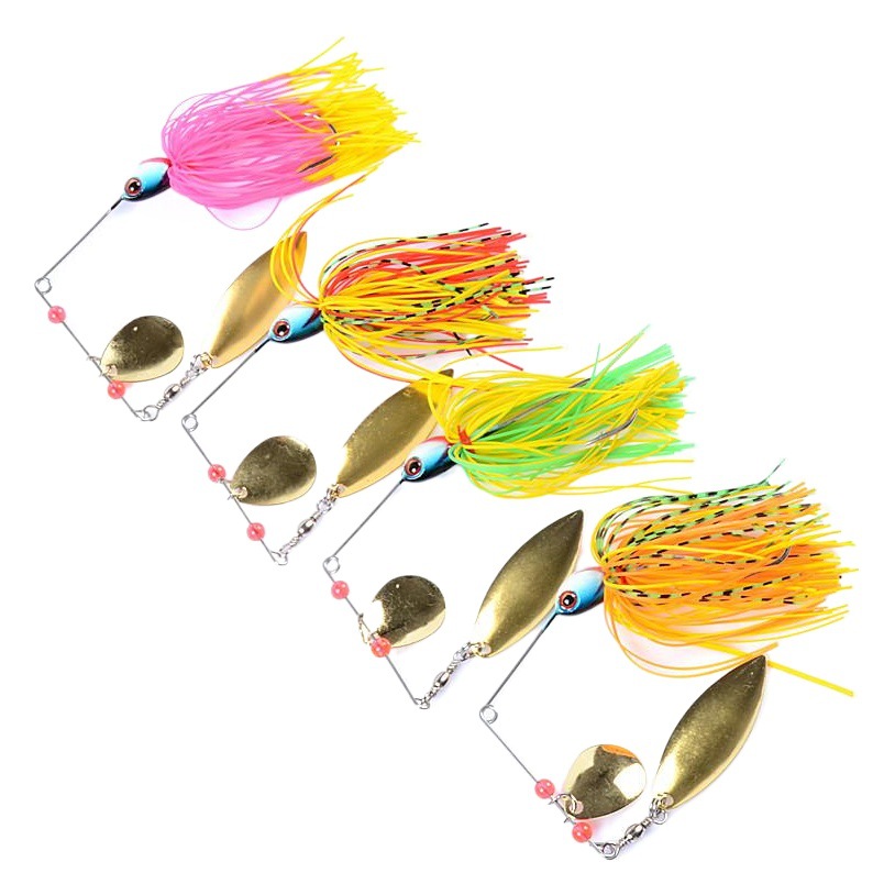 Cross-border Luya cebo falso 15,6g compuesto lentejuelas barba pescado negro cebo biónico fábrica al por mayor