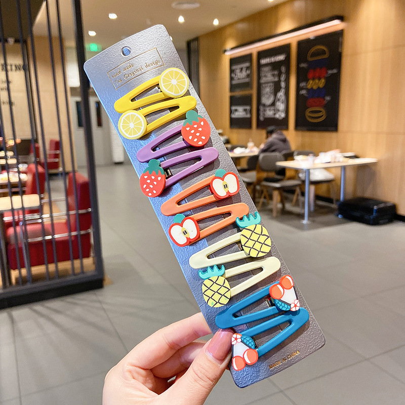 Horquilla de los niños bebé no duele el abrigo del pelo flequillos rotos horquilla tocado niña bebé clip pelo accesorios