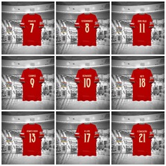 2526 ポルトガル ホーム&アウェイ プレーヤー ファン バージョン No. 7 Ronaldo No. 8 B フィールド No. 11 フェリックス フットボール ジャージ