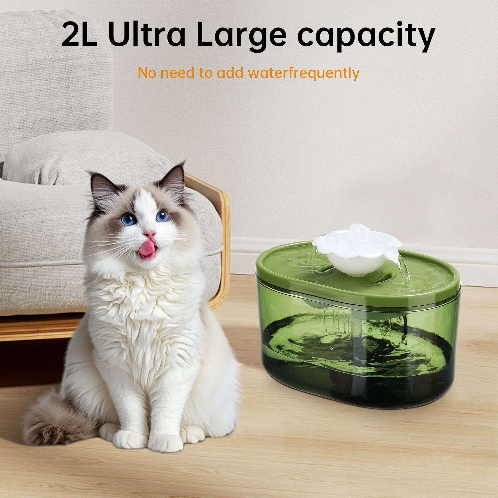 Автоматическая поилка для кошек с фильтрацией воды, USB, портативная, умная