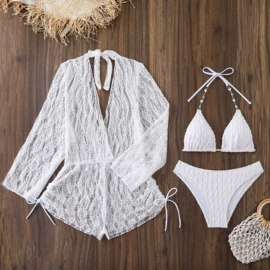 比基尼;三件套泳装;连体泳衣