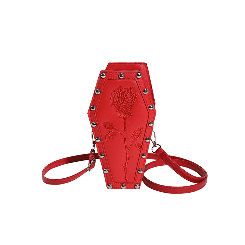 Nuova moda stile scuro personalizzato alla moda borsa a tracolla singola in PU rosa per le donne_voghion.com