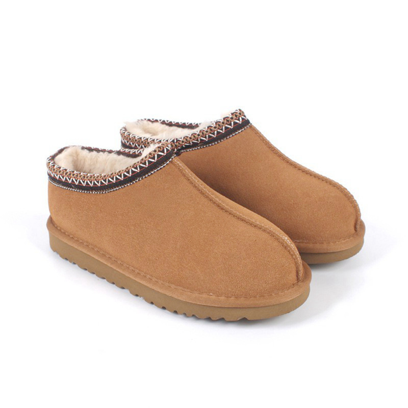 2025 New Tasman Snow Boots for Women, Winter Plush Thickened Warm Short Tube Loafers, Double-Layer Cotton Shoes, Foreign Trade Boots