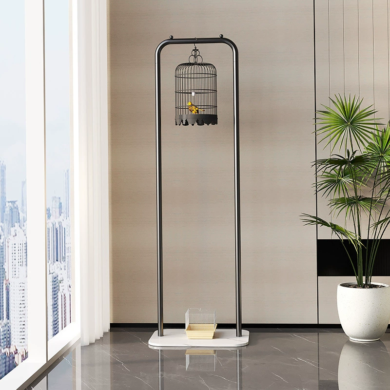 Клетка-подвесная стойка для волнистых попугаев, неразлучников и корелл, напольная металлическая клетка для птиц.