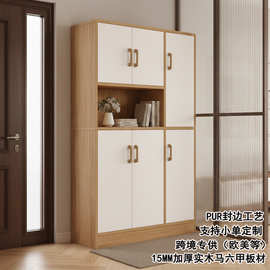 O E·M鞋柜家用门口玄关储物柜一体入户门新款落地大容量多层鞋柜