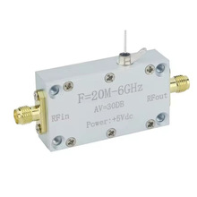 20MHZ-6GHZ射频放大器增益30DB LNA低噪声CNC外壳高线性度微带板