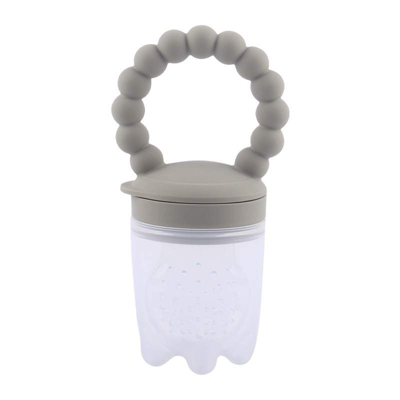 Suplemento de alimentos para bebés mordedor de silicona de calidad alimentaria bolsa de alimentos de frutas y verduras bebé mordedura de palo fruta pezón