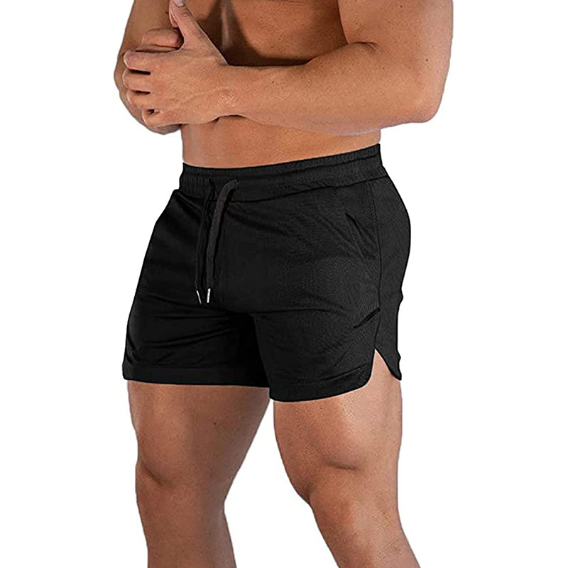 Muscle Fitness Sports Shorts Thin Mesh Quick Drying Casual Running Breathable Capris Men's_voghion.com