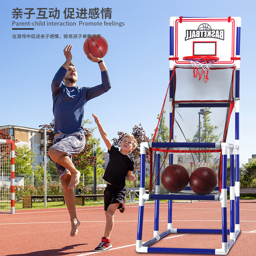 Cross-border Amazon children's basketball shooting machine without punching wall-mounted basket frame indoor and outdoor shooting sports toy