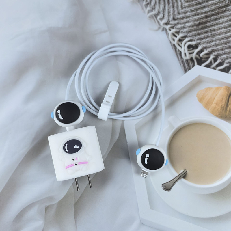 Apple 20w cabeza de carga cubierta de protección de cable de datos cargador cubierta de protección de cable de carga enrollador anti-ruptura