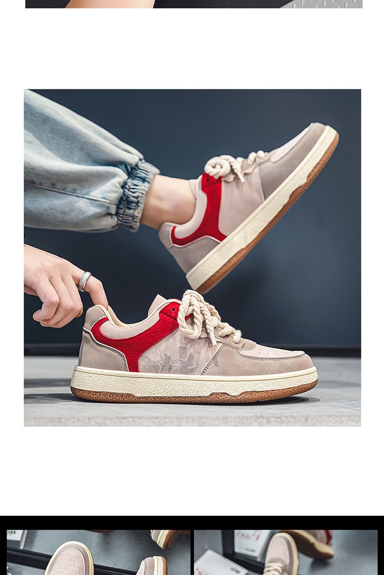 Spring Autumn Trendy Men's Casual New Four Seasons Versatile Breathable Korean Fashion Board Shoes Flat and Lightweight_voghion.com