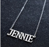 Advanced fashionable universal necklace stainless steel with letters, Korean style, high-quality style