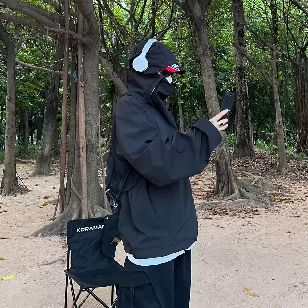 Ins High Street Trend Brand 2024 Primavera y otoño Chaqueta guapa Estilo de Hong Kong para hombres Estilo Harajuku japonés Chaqueta suelta de tendencia coreana