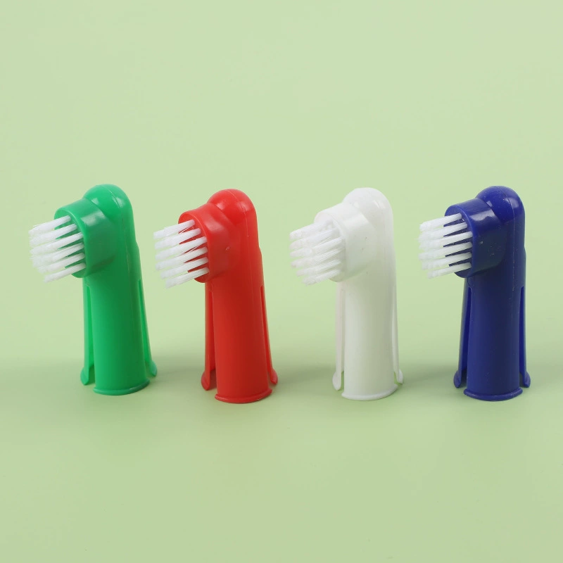 Пластиковая зубная щетка-напальчник для кошек и собак для чистки ротовой полости и зубов, средства для прорезывания зубов, чистка зубов.