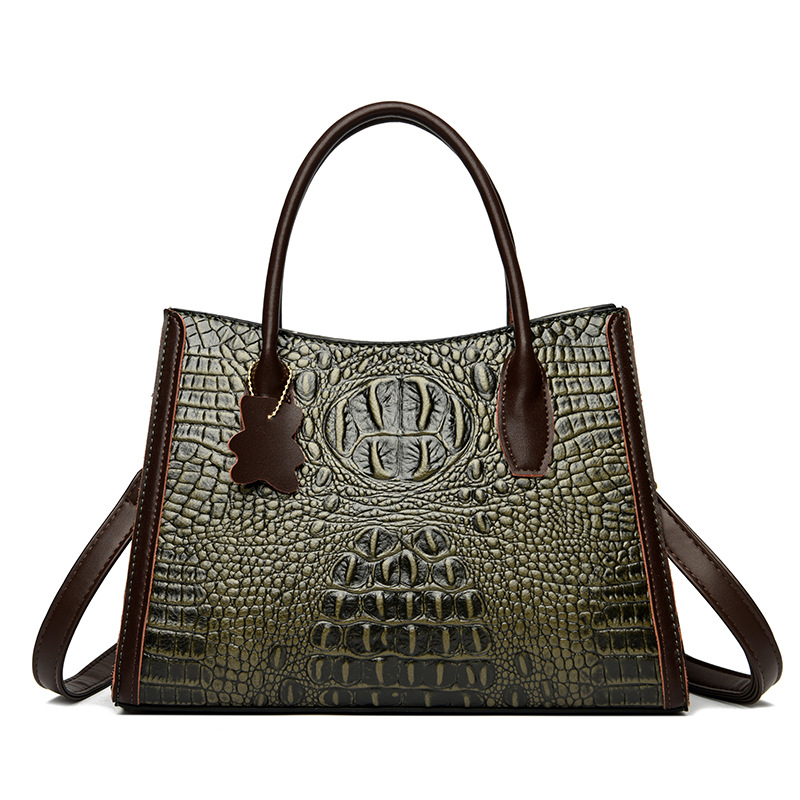 Bag Women's Large Capacity Handbag Fashion Crocodile Commuter Women's Bag Elegant Trendy Mother Bag_voghion.com
