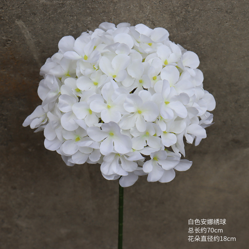 Material de flor de boda blanco brumoso artificial Misty Wedding Hall decoración camino plomo arreglo de flores techo flor artificial Flor de plástico