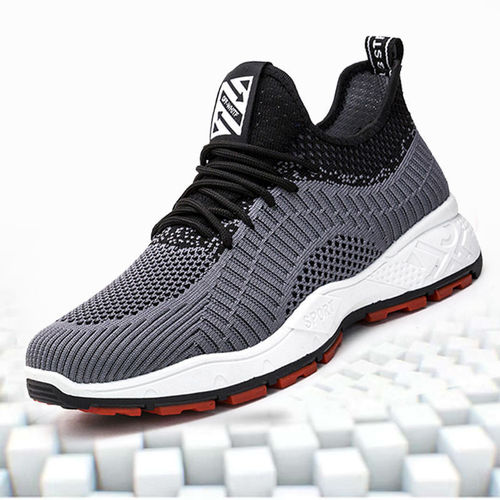 Wholesale men's trendy shoes  new style fly woven breathable casual running shoes students mesh sports shoes men's shoes autumn