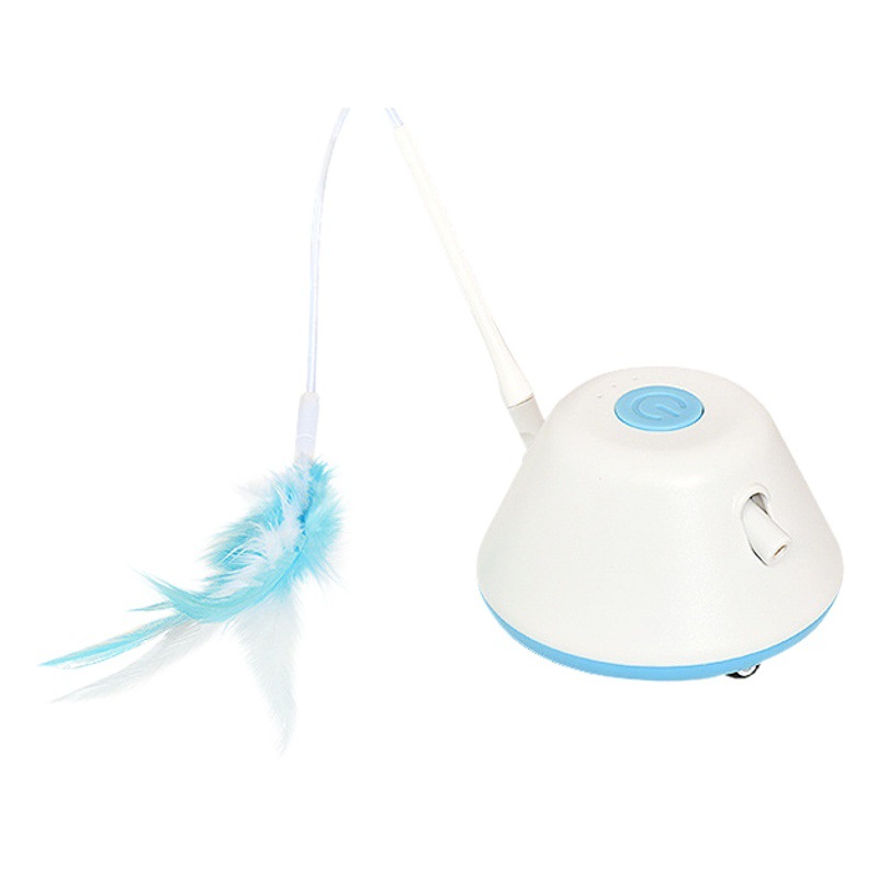 Mascota gato eléctrico de juguete infrarrojo divertido gato palo pluma caña de pescar automático inteligente alivio tapada gato giradiscos gato juguete