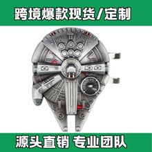 现货跨境爆款创意太空飞船高尔夫帽夹 配件金属帽夹