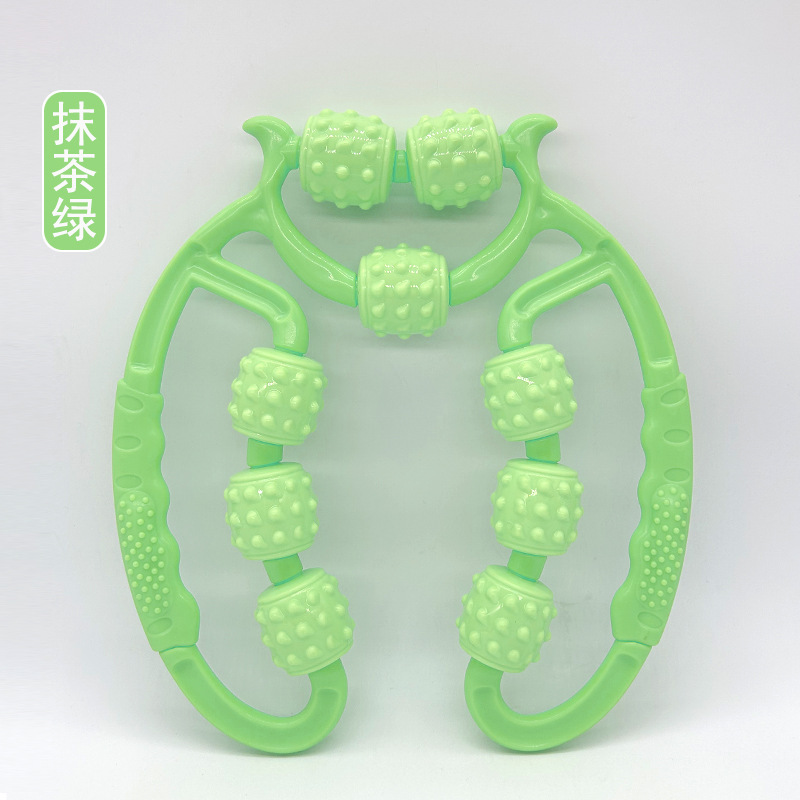 9輪環状脚挟み器、美脚ヨガローラー、ふくらはぎマッサージ器、筋肉弛緩、シェイプアップ、脚痩せ補助|undefined