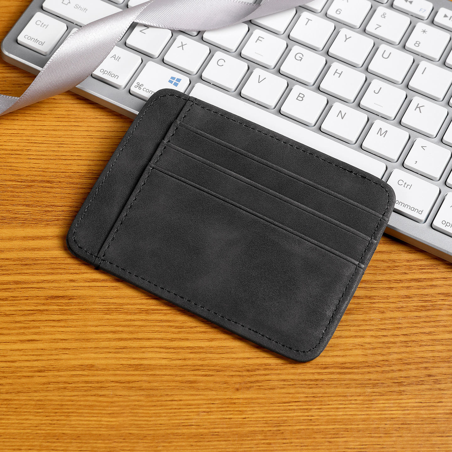 Bolsa de tarjetas de alta calidad, bolsa de tarjetas de alta calidad, bolsa de tarjetas de alta capacidad, bolsa de tarjetas de cuero de imitación de pu, delgada y compacta