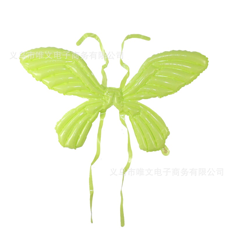 蝴蝶翅膀气球后背领背饰夜光儿童天使充气蝴蝶翅膀生日拍照道具派|undefined