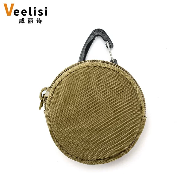 Factory direct triangle buckle round key bag earphone bag U disk portable earphone protection bag Amazon
