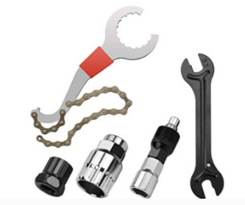 Eje central integrado volante fijo cola gancho llave tres en uno/bicicleta mantenimiento herramienta traje