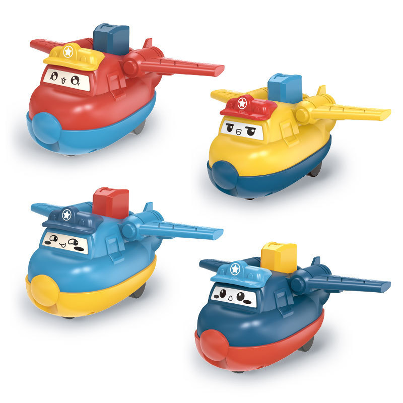 Tiktok prensa popular pequeño pato amarillo niños Tire hacia atrás inercia scooter bebé de dibujos animados juguete educativo puesto al por mayor