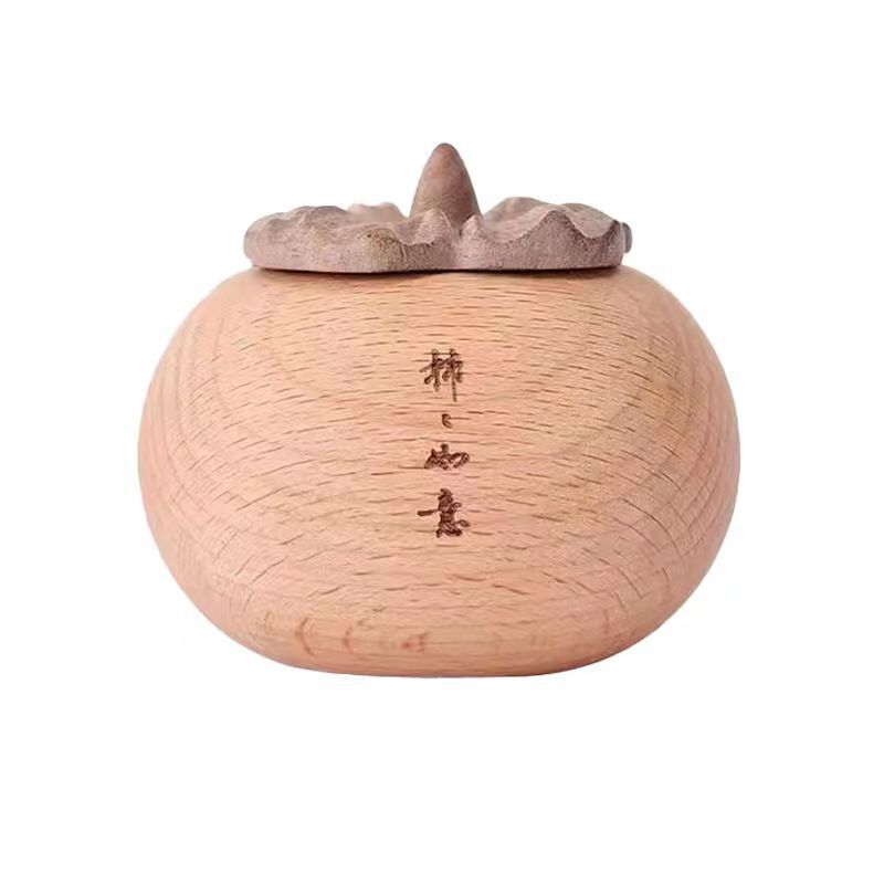 木質拓香器柿如意拡香器香薫精油柿寝室拡香石置物車載拡香木|undefined