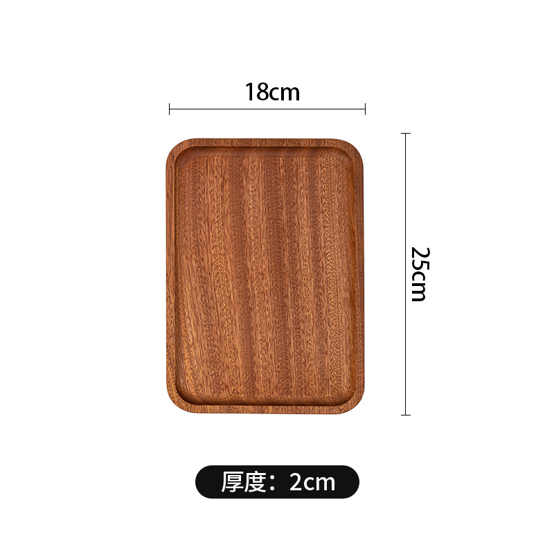 전체 나무 직사각형 트레이/(25*18cm)