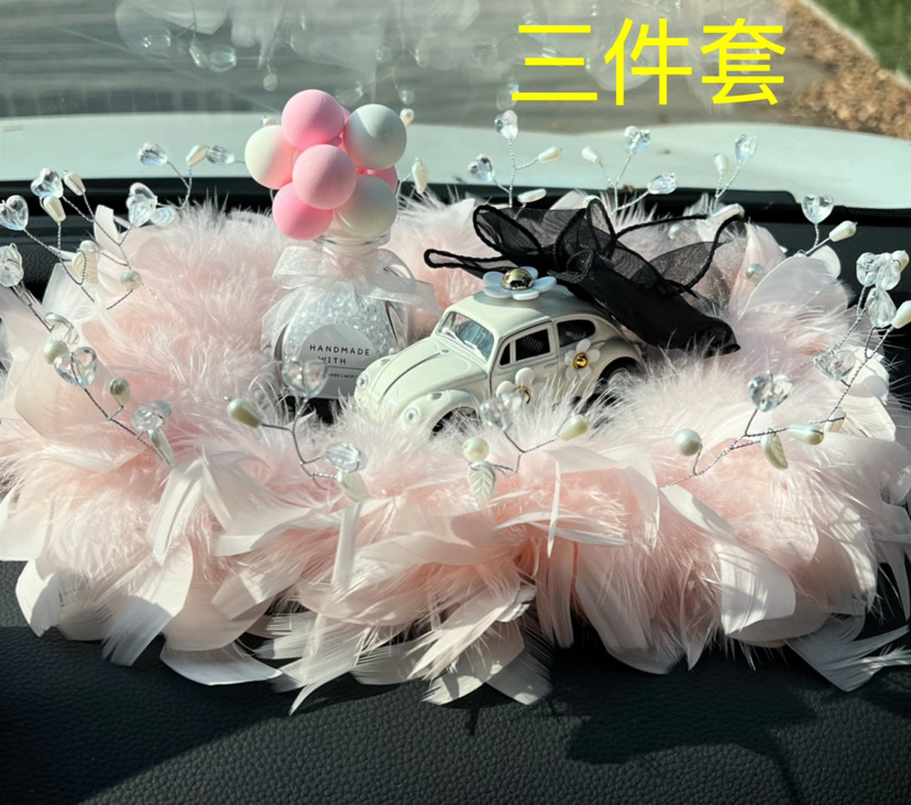 Adornos de coche accesorios de coche lindo creativo dibujos animados suministros de coche decoración femenina plástico belleza noche pensamiento