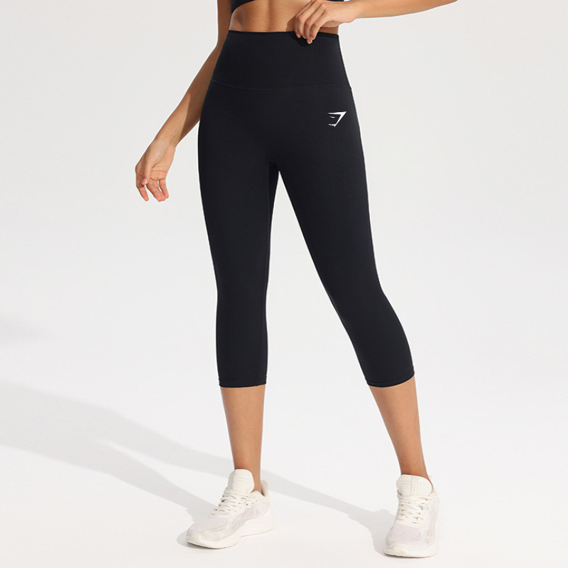 亚马逊Gymshark瑜伽裤七分裤鲨鱼瑜伽裤高弹秋冬百搭运动长裤女|undefined