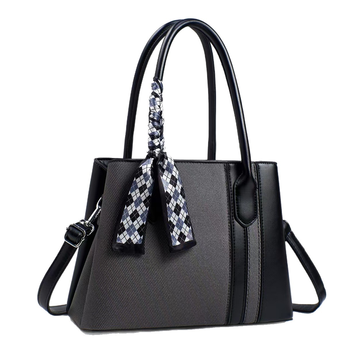 Bolsos 2025 nuevo estilo de moda europea y americana bolso de madre de un solo hombro con textura de gran capacidad bolso de costura de color en contraste