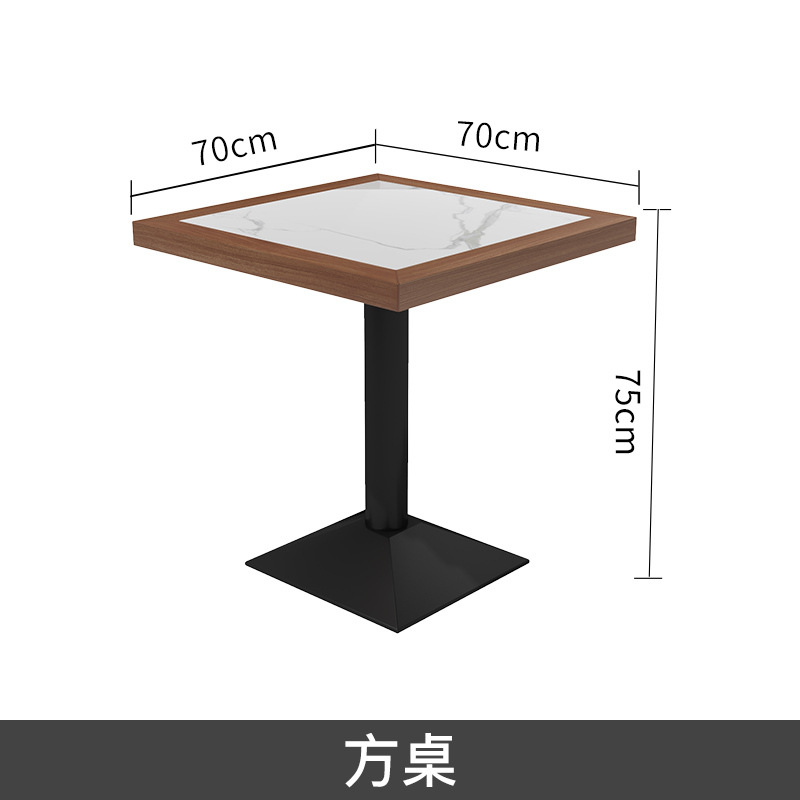 Nuevo restaurante de estilo chino occidental sofá de asiento de ficha contra la pared estilo nacional de estilo Hunan restaurante de cocina de madera maciza cubierta tabla de roca mesa de comedor combinación de silla