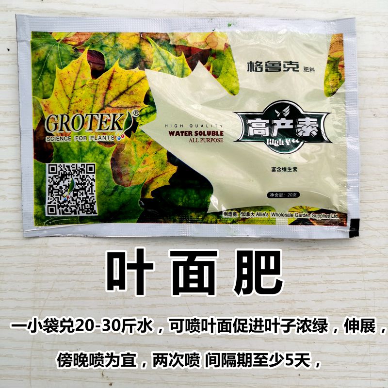 잎 비료 물 스프레이 잎의 작은 가방 1 개