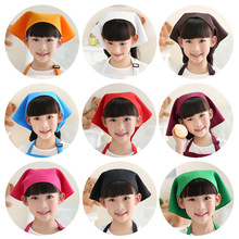 儿童头巾三角巾宝宝包头巾 婴儿围嘴儿童围巾 韩版男女童帽厨师帽