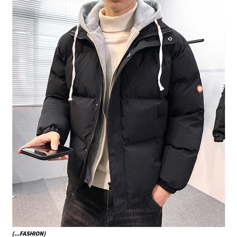 Two-tone winter design trend set with hood