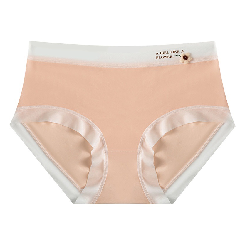 Bragas que no dejan marcas para damas delgadas transpirables mascarilla facial de seda de hielo calzoncillos para niñas entrepierna antibacteriana de algodón puro bragas transparentes que no dejan marcas