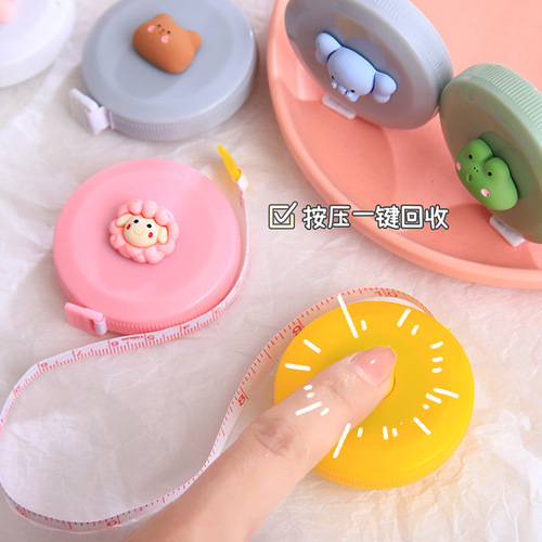 ins mini tape measure cartoon cute tape measure portable meter waist waist measurement leg waist chest clothing soft ruler