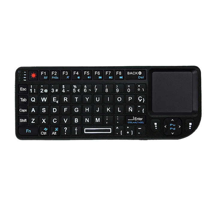 Wireless Keyboard A8 laser pointer teaching conference multi-language backlight keyboard mouse in one mini keyboard