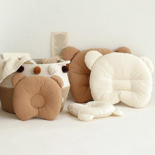 Ins style new pure cotton 0-3 year old baby pillow anti-bias pillow core air layer baby shaping pillow newborn pillow
