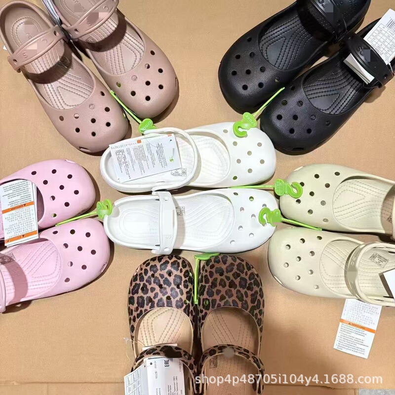 High-End 2026 Hot-Selling Original Leopard Print Ballet-Style Perforated Shoes for Women, Summer Non-Slip Breathable Lightweight Sandals High-End 2026 Hot-Selling Original Leopard Print Ballet-Style Perforated Shoes for Women, Summer Non-Slip Breathable Lightweight Sandals