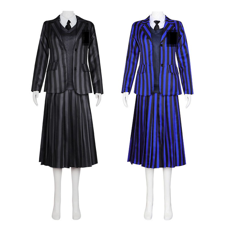 El Miércoles, de Adán Seda cos maestro femenino uniforme Escolar Cosplay traje de Halloween C traje de rendimiento de la etapa