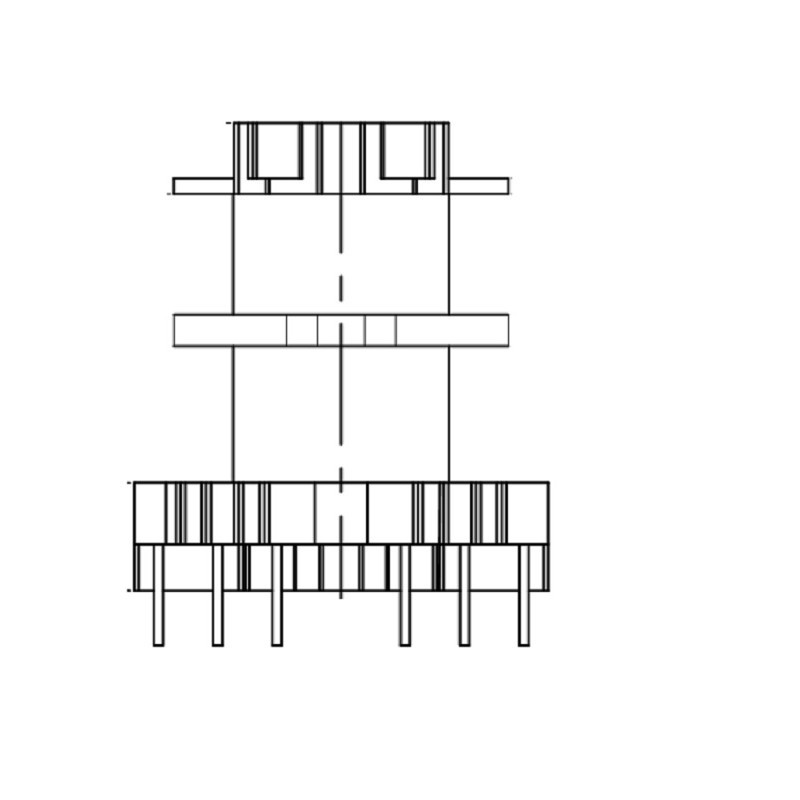 PQ2630单边加宽电木骨架PQ26双槽变压器骨架 骨架立式双槽6-6针