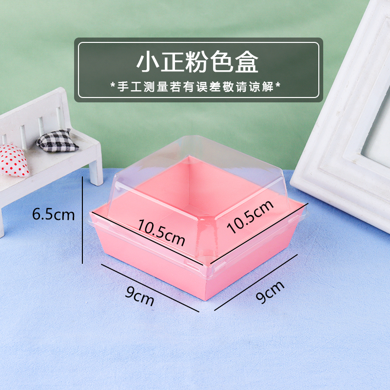 Caja rosa pequeña cubierta anti-fog - 50 pcs / porción