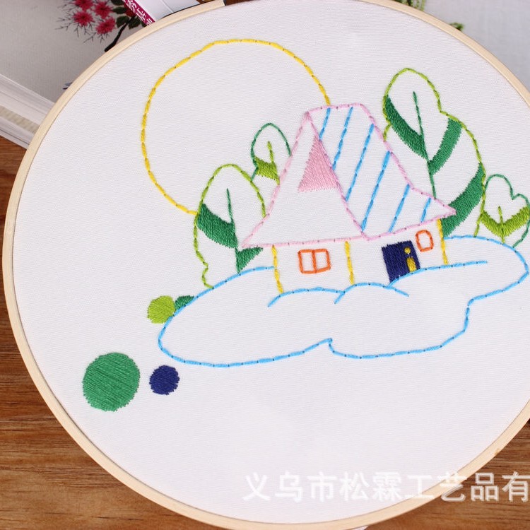 DIY manual bordado kit material paquete europeo de dibujos animados animal principiante kindergarten formación enseñanza