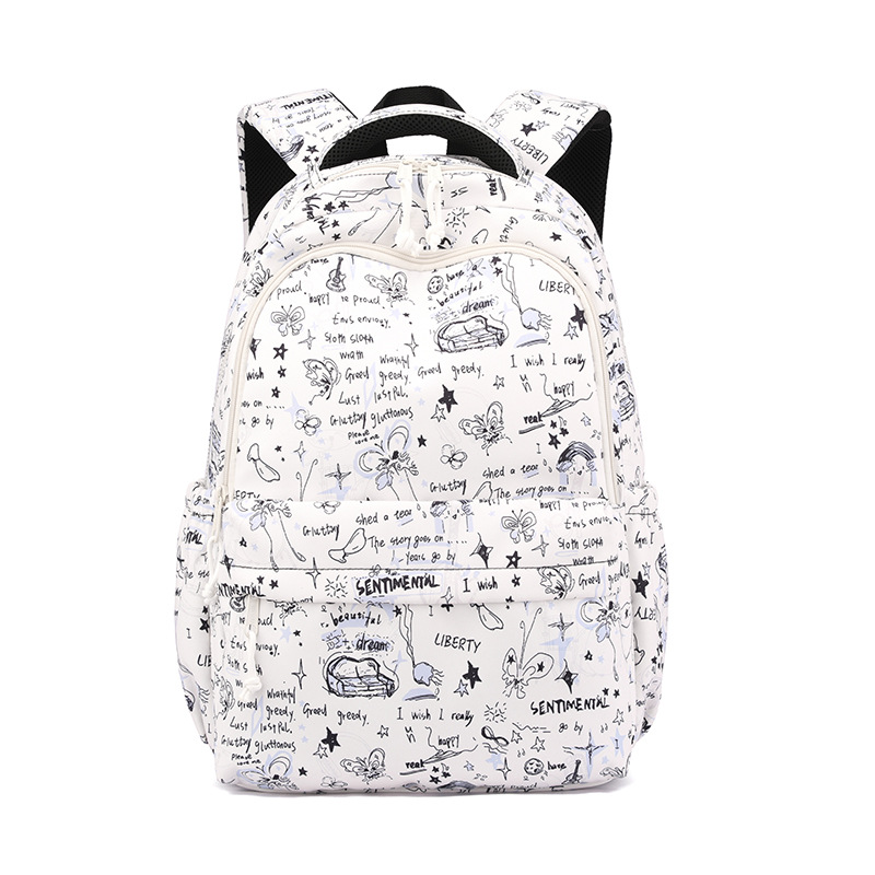 Mochila de pescado natural para estudiantes de escuela primaria de niñas, Mochila de alta calidad, Mochila de gran capacidad para estudiantes de secundaria.