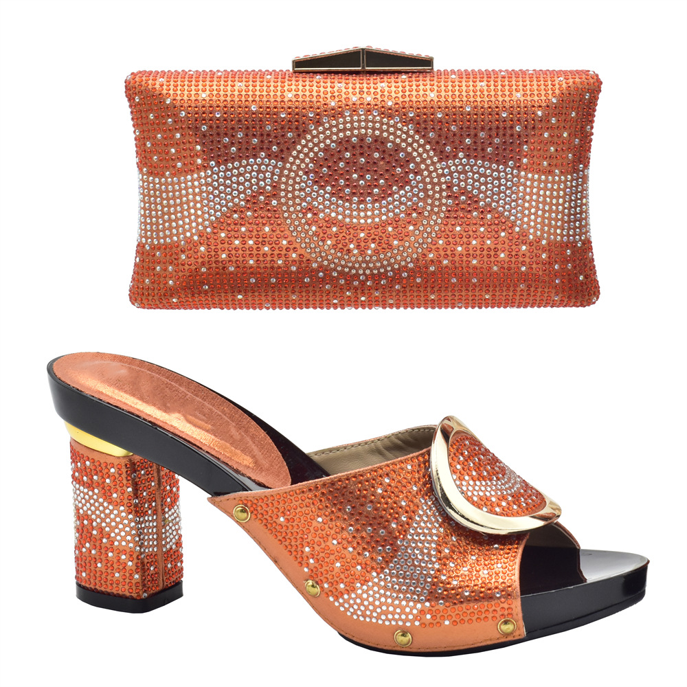 High Heels With Matching Handbag European Fashion Shoes Set_voghion.com