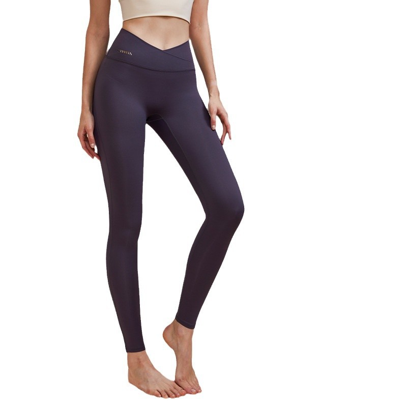 Pantalones de yoga con tacto suave para mujer, estilo primavera, pantalones deportivos profesionales de alta gama, ajustados, de cintura alta, elásticos, de secado rápido, para fitness.